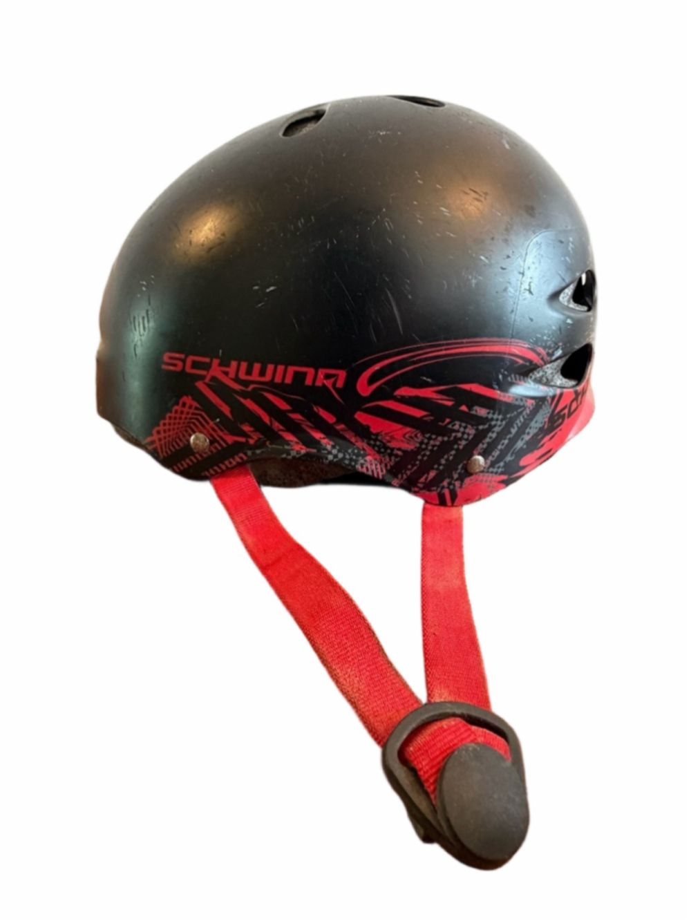 Schwinn Matte Black Helmet with Red Accents